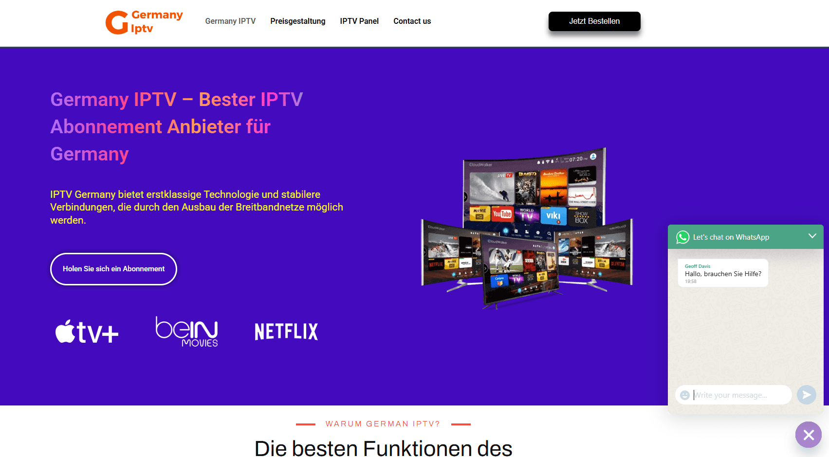 German IPTV Reseller Panel